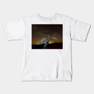Dinosaur Eating A Milky Way Kids T-Shirt